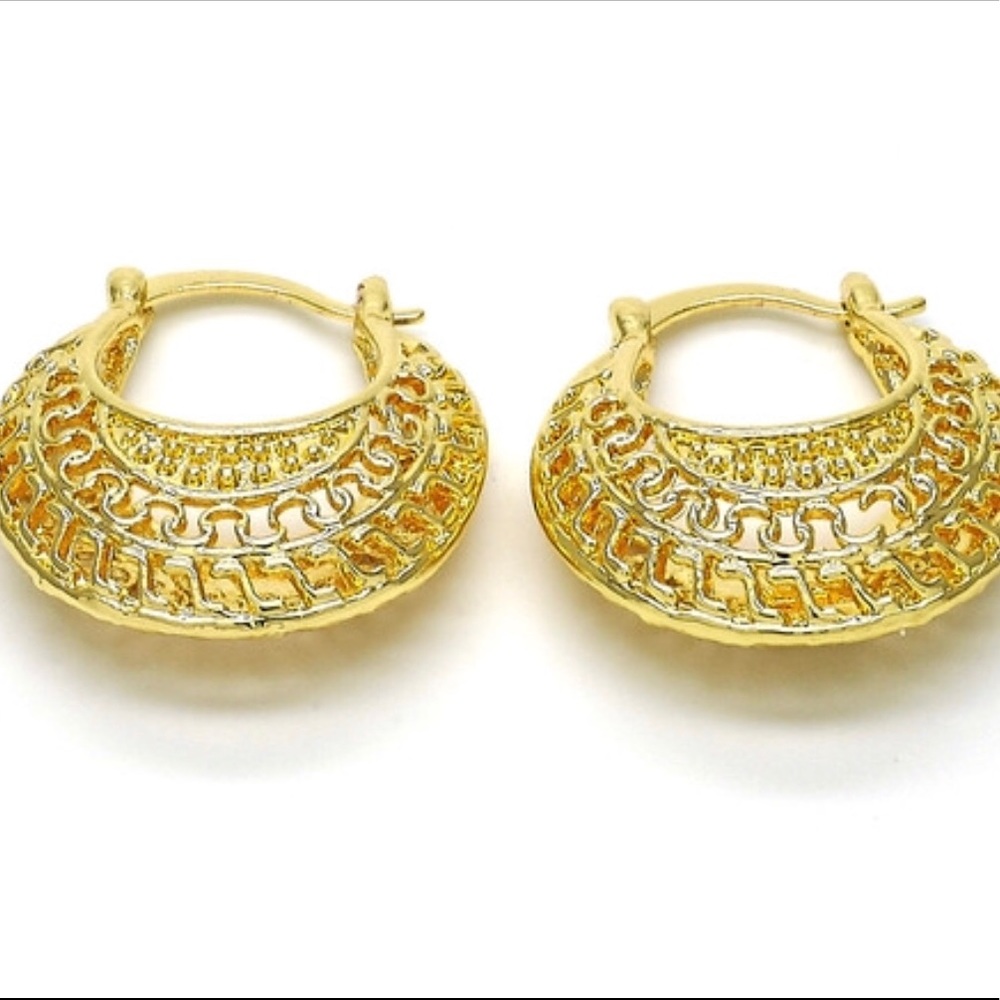 💥💥💥Retro Braided Filigree Cutout Hoop Earring